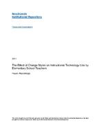 The effect of change styles on instructional technology use by elementary school teachers